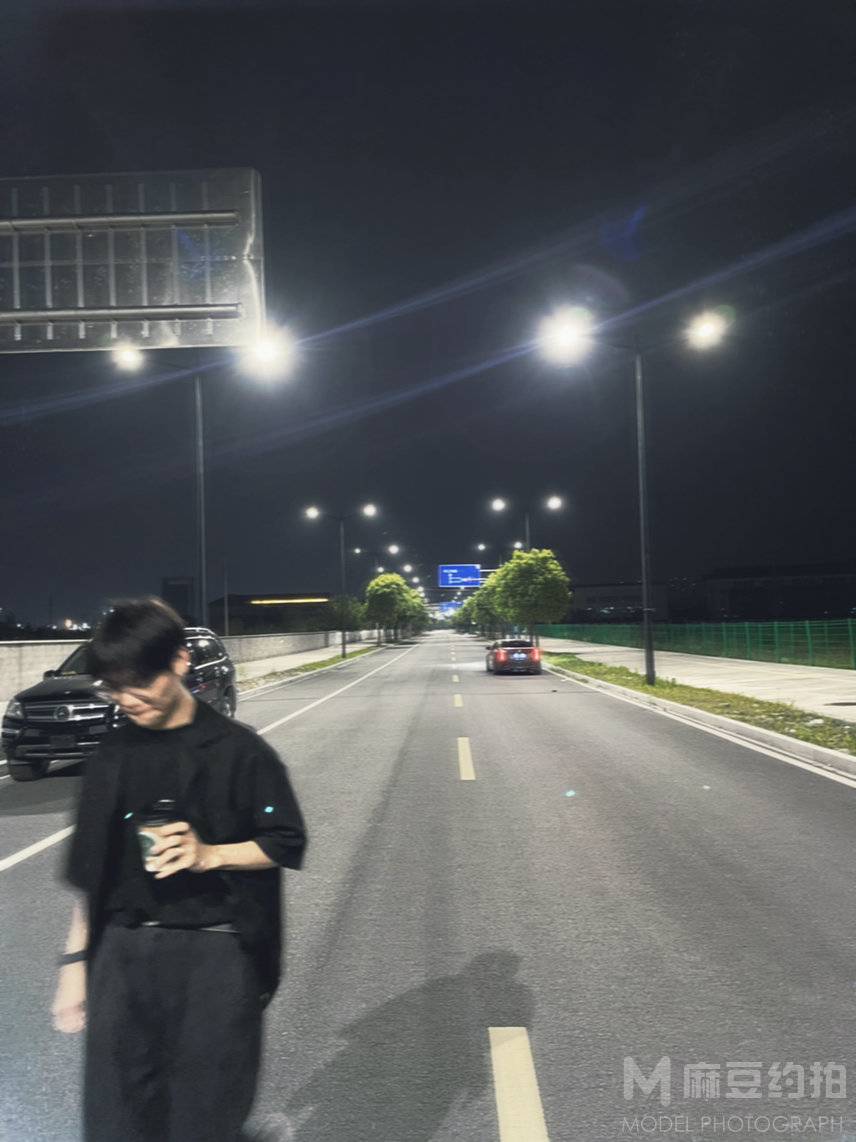 夜景模特
