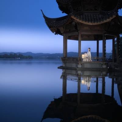 夜景模特