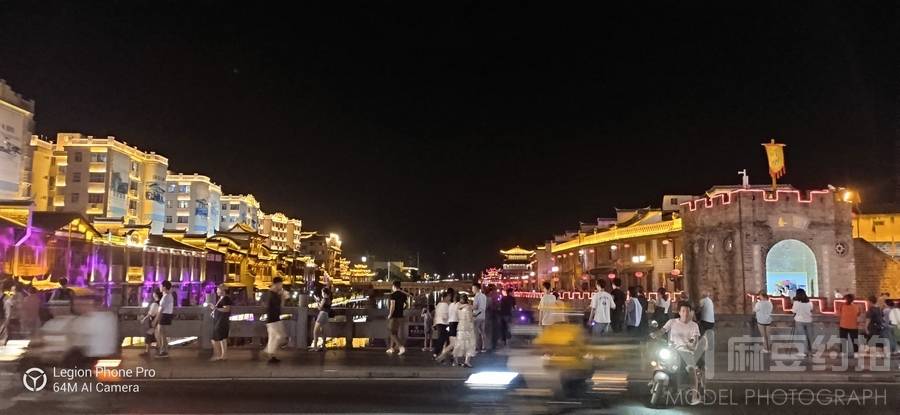 夜景模特