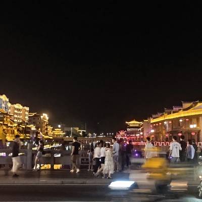 夜景模特