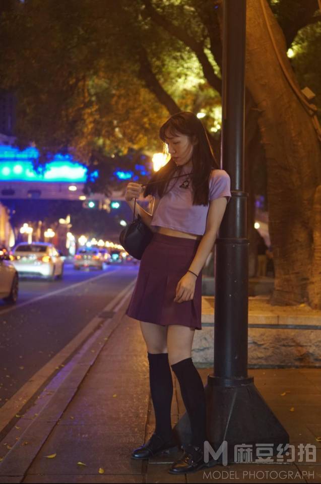 夜景模特