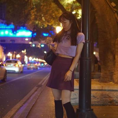 夜景模特