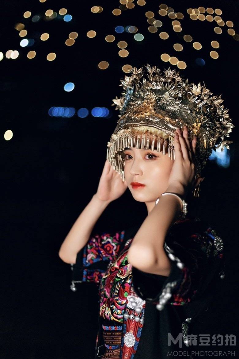 夜景模特