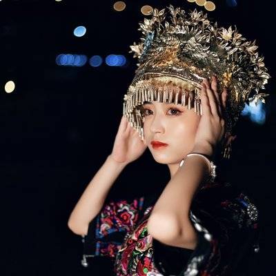 夜景模特