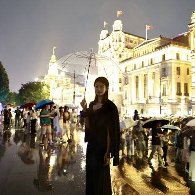 夜景模特