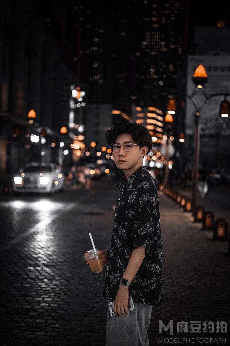 夜景模特