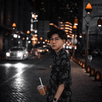 夜景模特