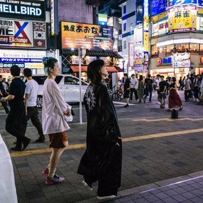 夜景模特