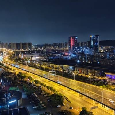 夜景模特