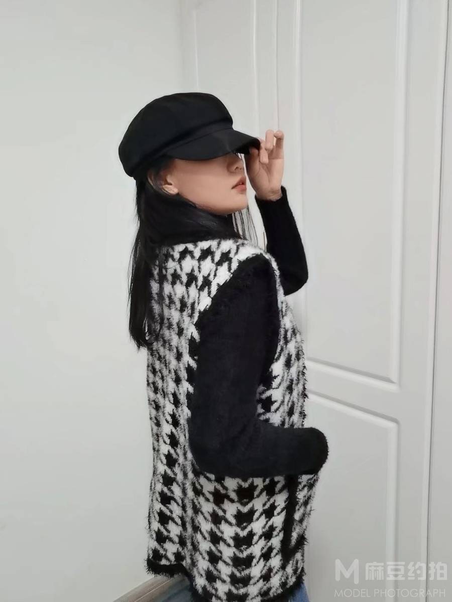 黑白模特