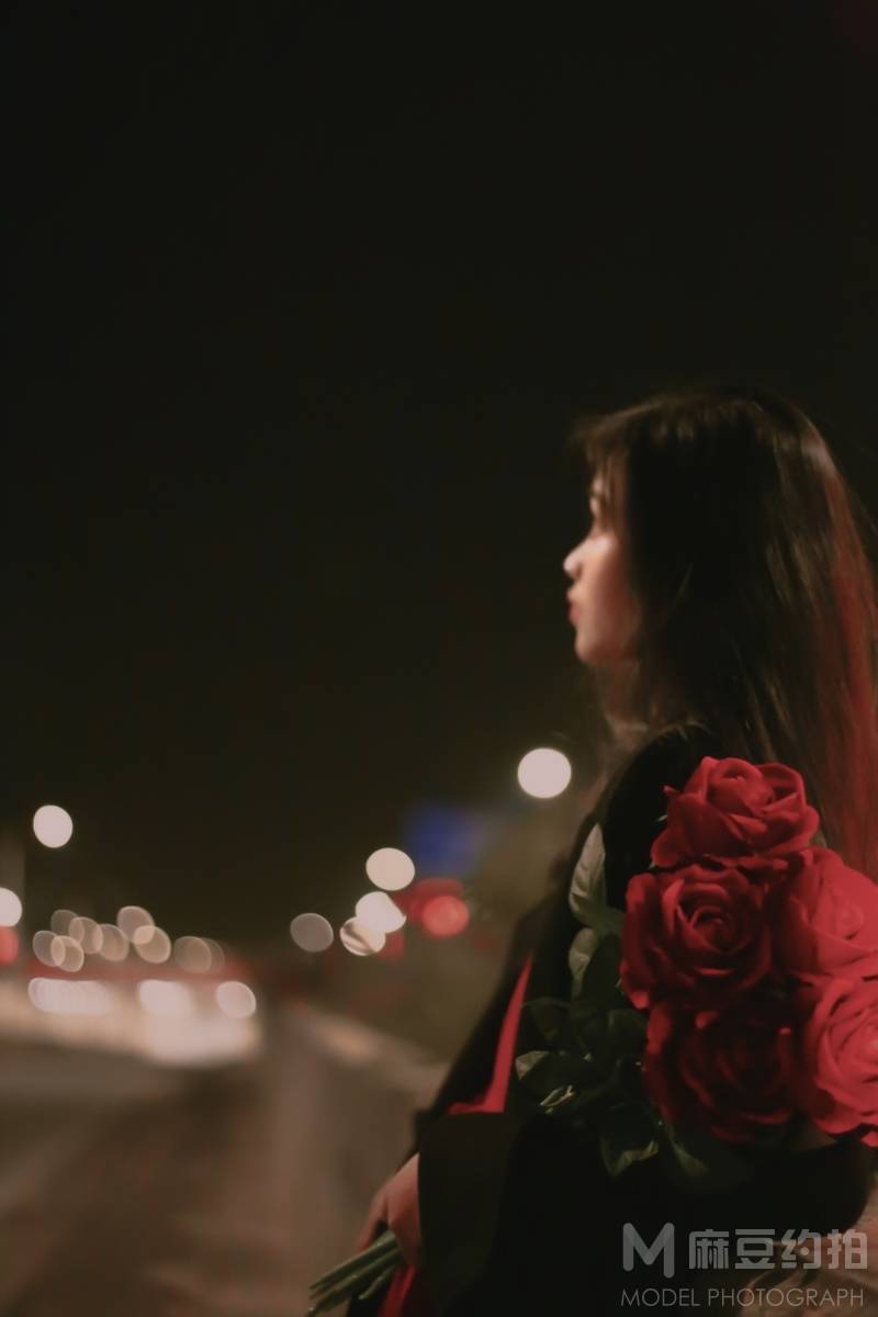 夜景模特
