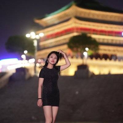 夜景模特