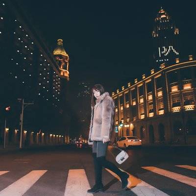 夜景模特