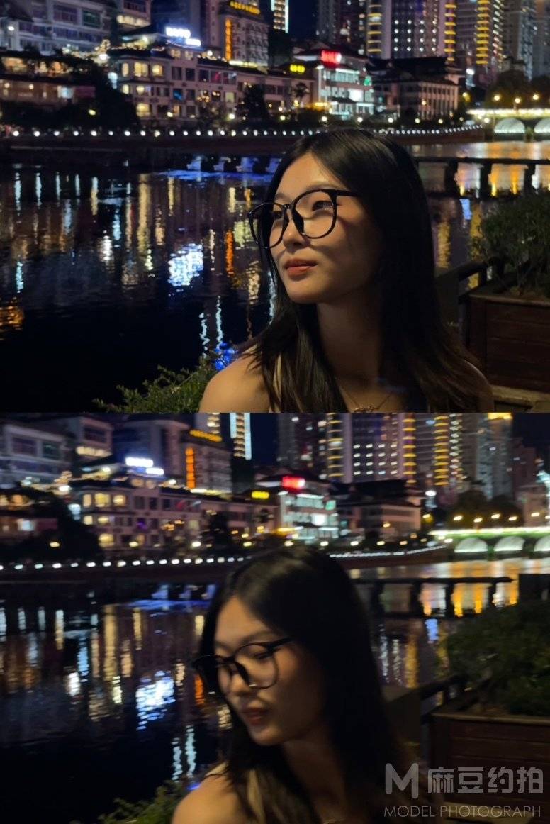 夜景模特