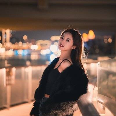 夜景模特
