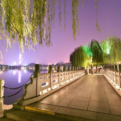 夜景模特