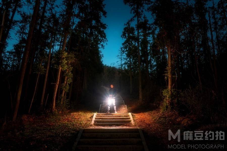 夜景模特