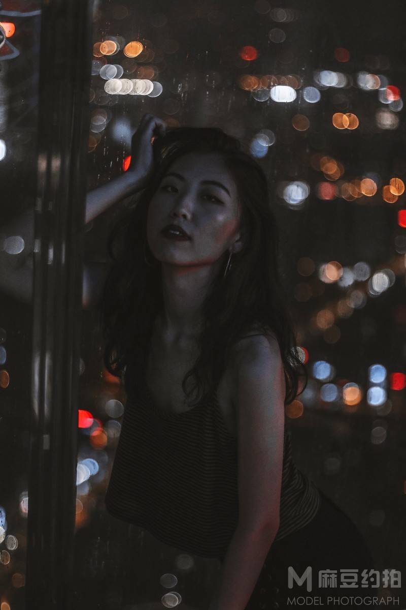 夜景模特