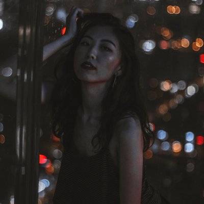 夜景模特