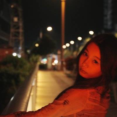 夜景模特