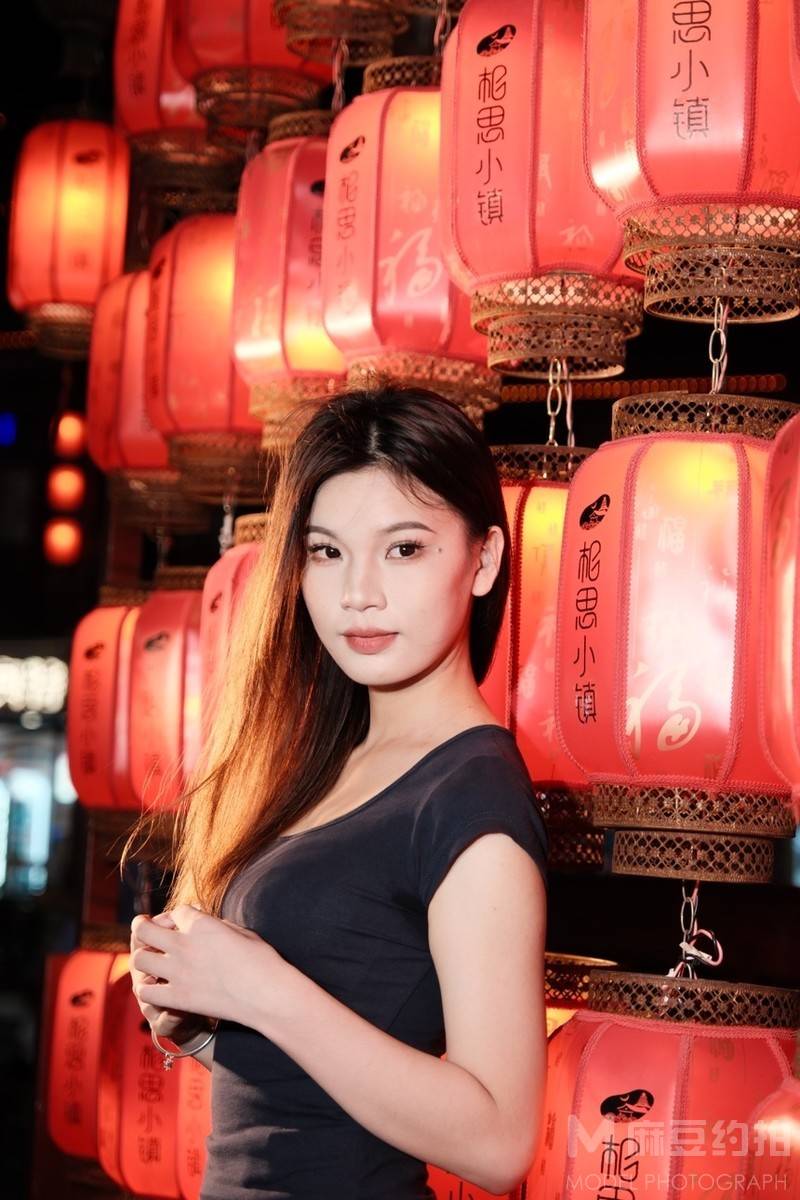 夜景模特