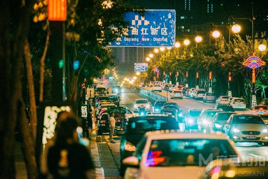 夜景模特