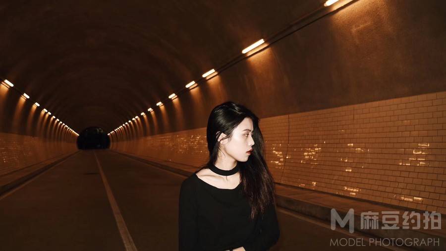 夜景模特