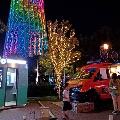 夜景模特