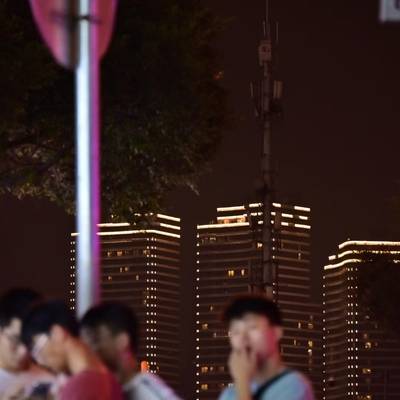 夜景模特