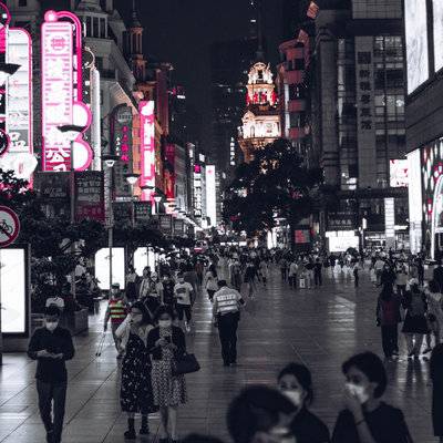 夜景模特