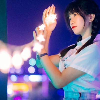 夜景模特