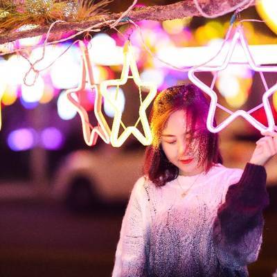夜景模特