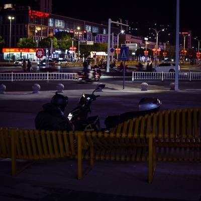 夜景模特