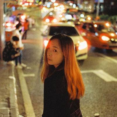 夜景模特