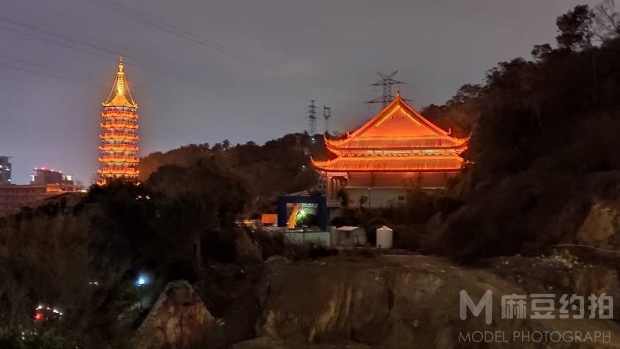 夜景模特