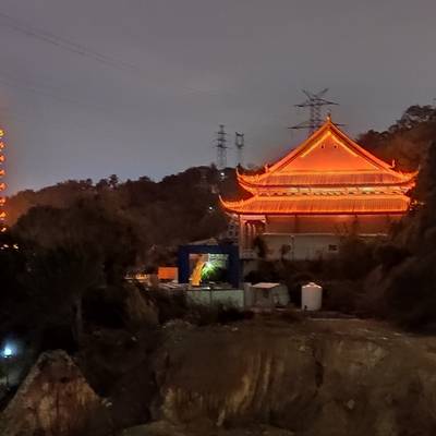 夜景模特