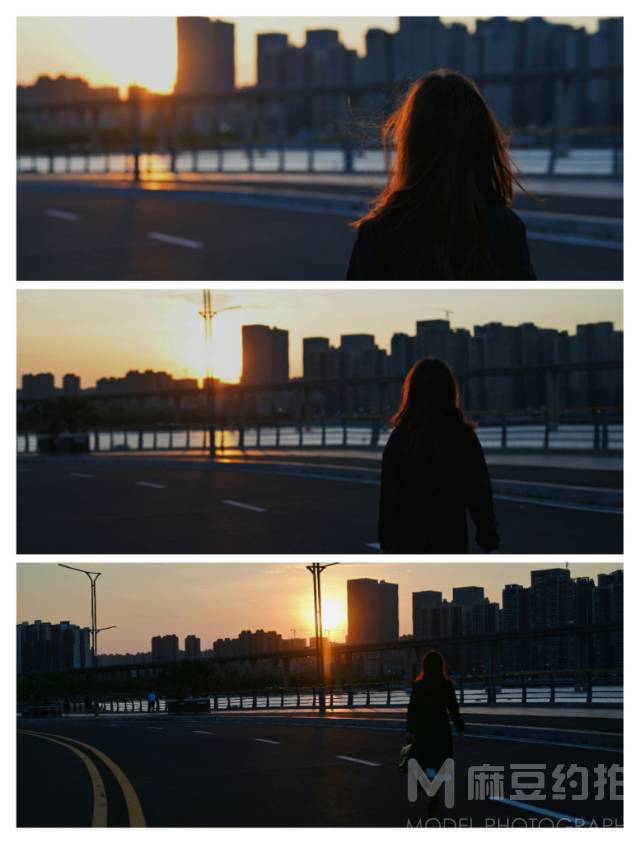 夜景模特