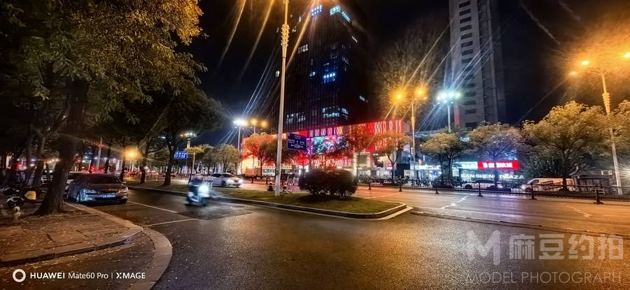 夜景模特