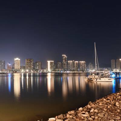 夜景模特