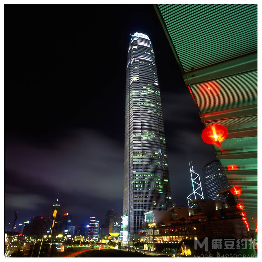 夜景模特