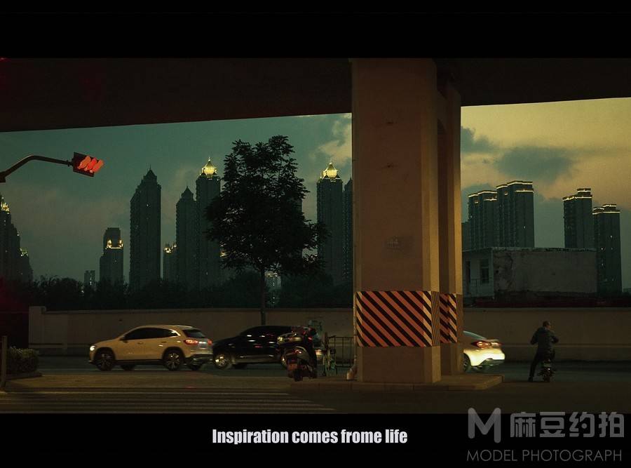 黑白模特