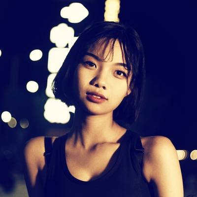 夜景模特