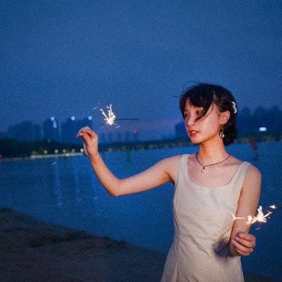 夜景模特