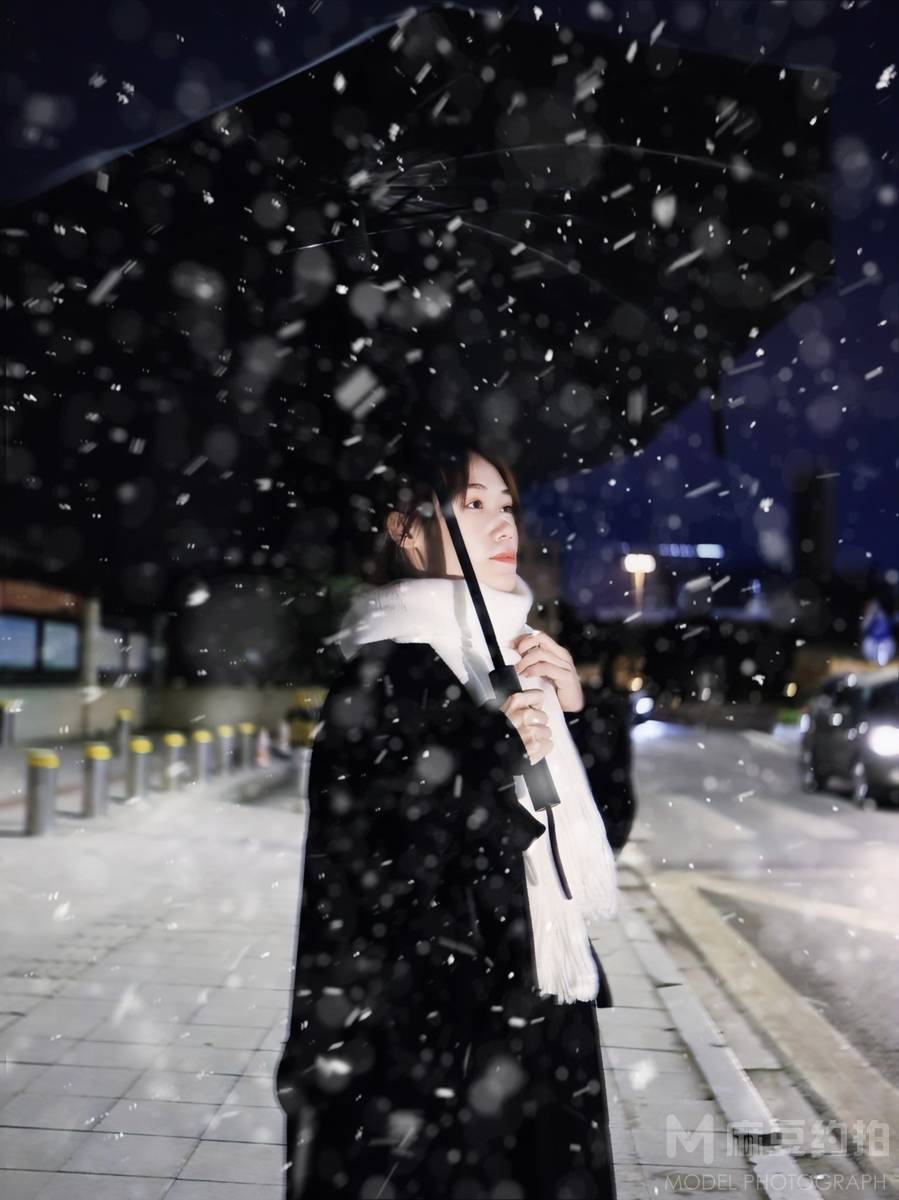夜景模特