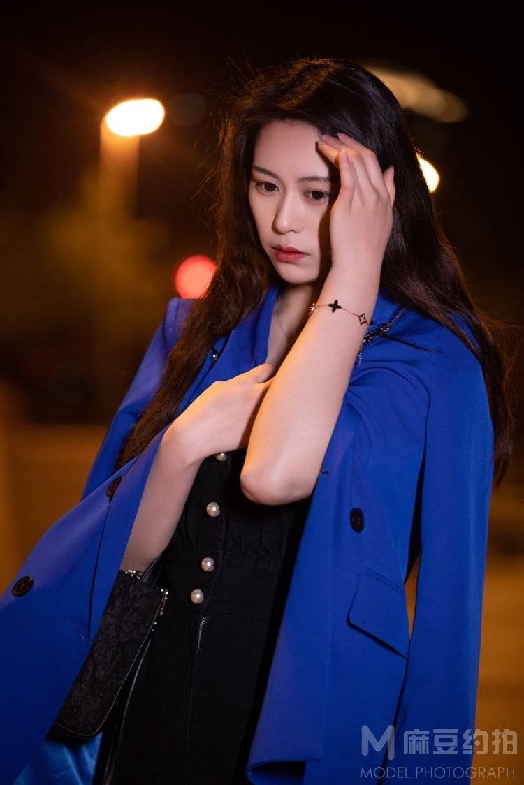 夜景模特