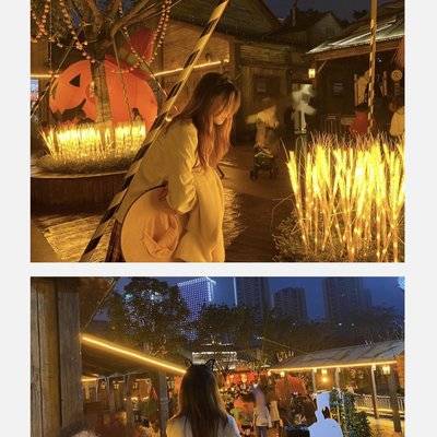 夜景模特