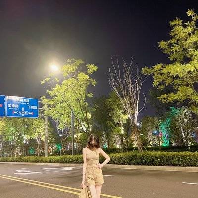 夜景模特