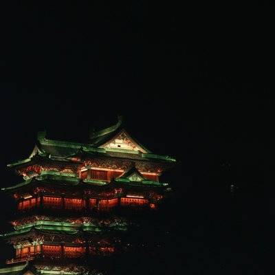 夜景模特