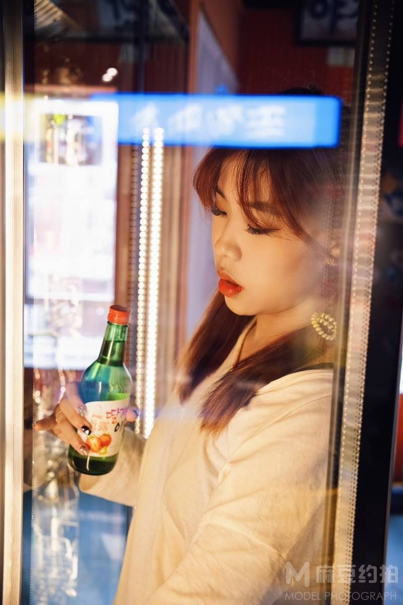 夜景模特