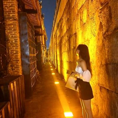 夜景模特